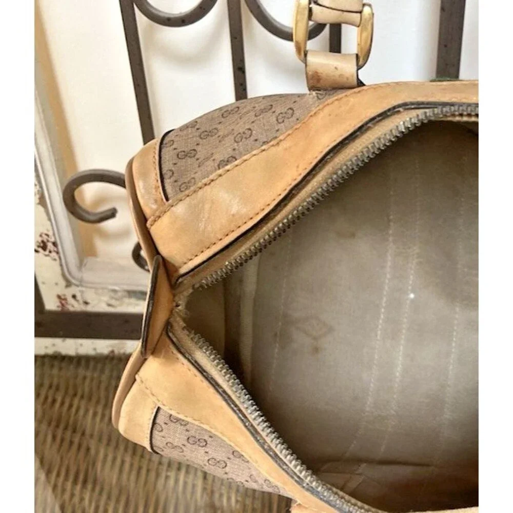 Gucci Micro GG Supreme Boston Bag Vintage 1980-1984 With COA